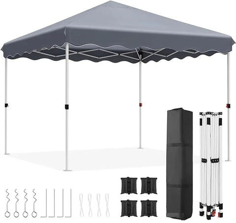 Partytent - Pop-up - Opvouwbaar - Paviljoen - Gemakkelijk op te zetten - Waterdicht onderdak - 300 CM x 300 CM - Wit