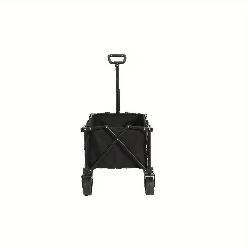 Vouwbare Trolley – Inklapbare Kar – Transportkar – Bolderkar – Handwagen – Zwart – Zware Lasten – Omni-Directionele Wielen
