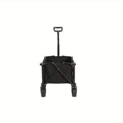 Vouwbare Trolley – Inklapbare Kar – Transportkar – Bolderkar – Handwagen – Zwart – Zware Lasten – Omni-Directionele Wielen