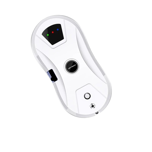 LIECTROUX - Robot window cleaner - Water mist - Ultra-thin - Robot vacuum cleaner - Glass squeegee - Dry &amp; Wet mopping - AI Route - White