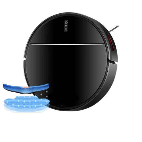 Robotstofzuiger - 2 in 1 - Natte dweilcombo - Smart Mapping - WiFi-app - 4KPa - Borstelloze motor - Ideaal voor dierenhaar - Tapijt - Vloer - Zwart - QUORE