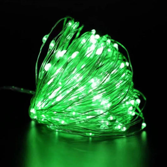Cwylod - Led koperdraad Lichtsnoer - Waterdicht - LED Lichtsnoer - Werkt op Batterijen - DIY Bruiloft Feest Kerstdecoratie - 3V - 5m - Groente - QUORE