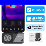 Thermal Imaging Camera - Thermal Camera - Thermal Imaging Cameras - 256x192 Resolution - 9mm Adjustable Focus Lens - Infrared Test Report - Thermal Camera for Android - USB-C - Gray