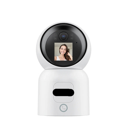 Baby Monitor with Camera - Baby Monitor - Indoor Camera - 4MP - All-in-one - IP Smart Surveillance Camera - WiFi - Video Call - Automatic Tracking - White