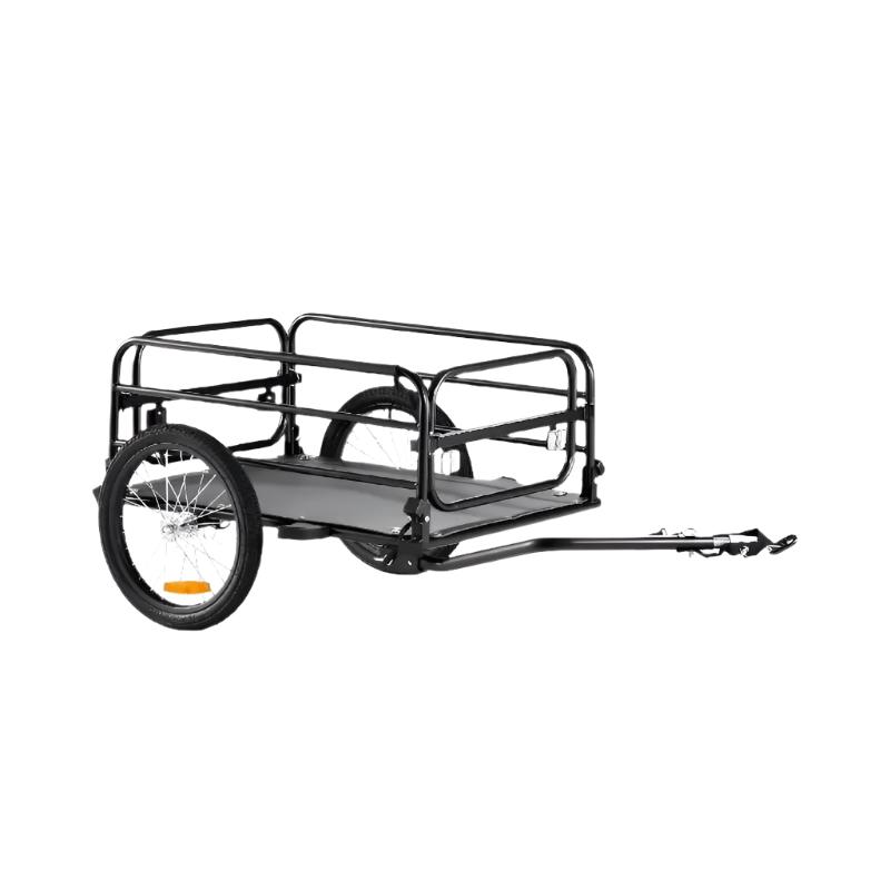 Vevor - Fietskar - Opvouwbaar - Fietskar - met Universele Koppeling - Compacte Opslag - Geschikt voor 22"-28" Fietswielen - 160 lbs Capaciteit - Zwart - QUORE