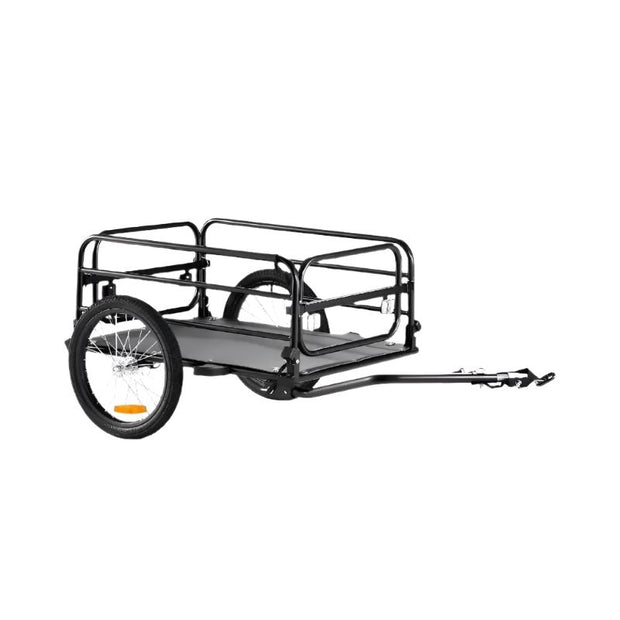 Vevor - Bicycle Trailer - Foldable - Bike Trailer - with Universal Coupling - Compact Storage - Suitable for 22"-28" Bike Wheels - 160 lbs Capacity - Black