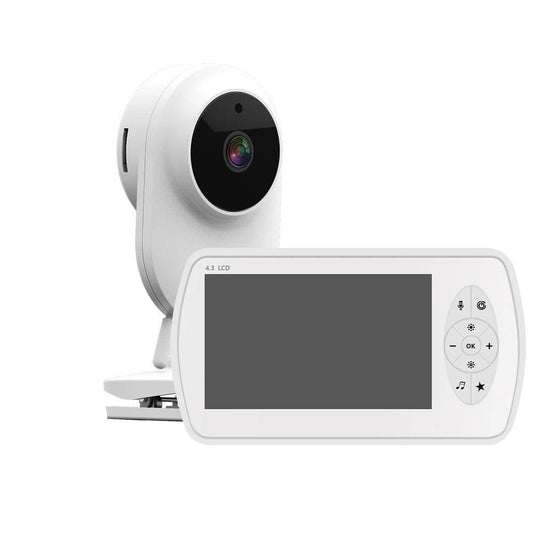 Babyfoon - Babyfoon met Camera - Baby Monitor - Binnencamera - 2MP - 1080P(Full-HD) - CMOS - met VOX-Functie - EU Plug - Wit - QUORE
