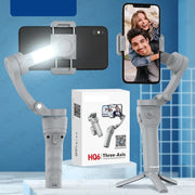 Gimbal Smartphone - Gimbal voor Smartphone & Camera - Handheld spiegelloos - 3-assige - Handheld Gimbal - met Smart Tracking - Invullicht - Zoom - Stabilisator voor iPhone Android - Wit - Optie 1