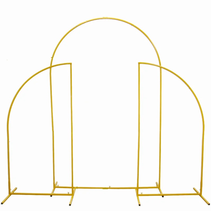 Ballonnenboog-Frameset met Basis - Verstelbare Ballonstandaard - Bruiloftsboog - Ballonnen - Verjaardagsboog voor Feestdecoratie - Bruiloftsdecoratie - Ballonslinger-  Ballonstandaard - Goud - QUORE
