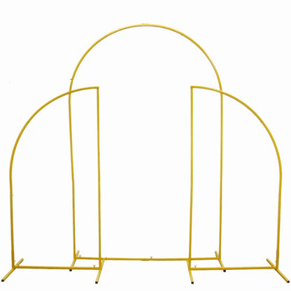 Ballonnenboog-Frameset met Basis - Verstelbare Ballonstandaard - Bruiloftsboog - Ballonnen - Verjaardagsboog voor Feestdecoratie - Bruiloftsdecoratie - Ballonslinger-  Ballonstandaard - Goud - QUORE