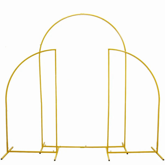 Ballonnenboog-Frameset met Basis - Verstelbare Ballonstandaard - Bruiloftsboog - Ballonnen - Verjaardagsboog voor Feestdecoratie - Bruiloftsdecoratie - Ballonslinger-  Ballonstandaard - Goud - QUORE