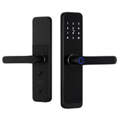 Raykube - Slank Deurslot - Smart Lock - Elektrisch Deurslot - Geen Insteekslot - APP - Bluetooth - Mechanische sleutels - Kaart - WIFI - Wachtwoord - Vingerafdruk - Zwart