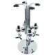Dispenser - Bottle Drink Dispenser - Wine Beer Alcohol Beverage Drink Dispenser - for 4 Bottles - Silver