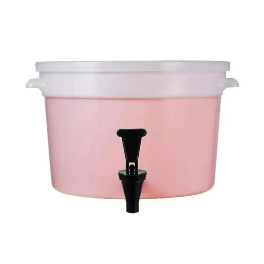 Dispenser - Beverage Dispenser - Plastic Juice Dispenser - with Tap and Lid - Iced Tea Dispenser - 3 Gallon - Transparent White