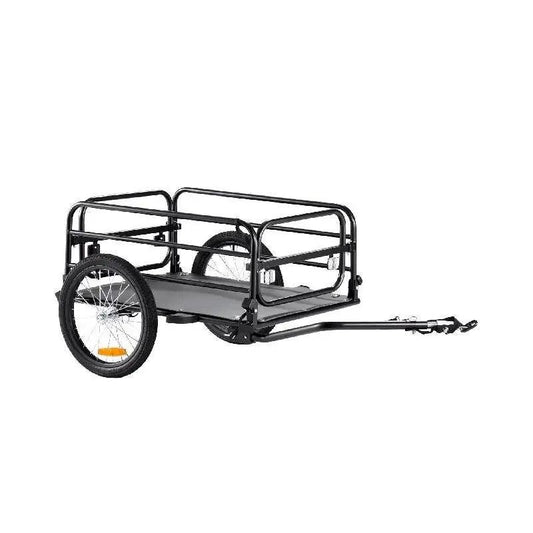 Vevor - Fietskar - Opvouwbaar - met Universele Koppeling - Compacte Opslag - 160 lbs Capaciteit - Geschikt voor 22"-28" Fietswielen - Zwart - QUORE