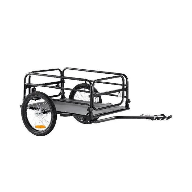 Vevor - Bicycle Trailer - Foldable - with Universal Coupling - Compact Storage - 160 lbs Capacity - Fits 22"-28" Bicycle Wheels - Black