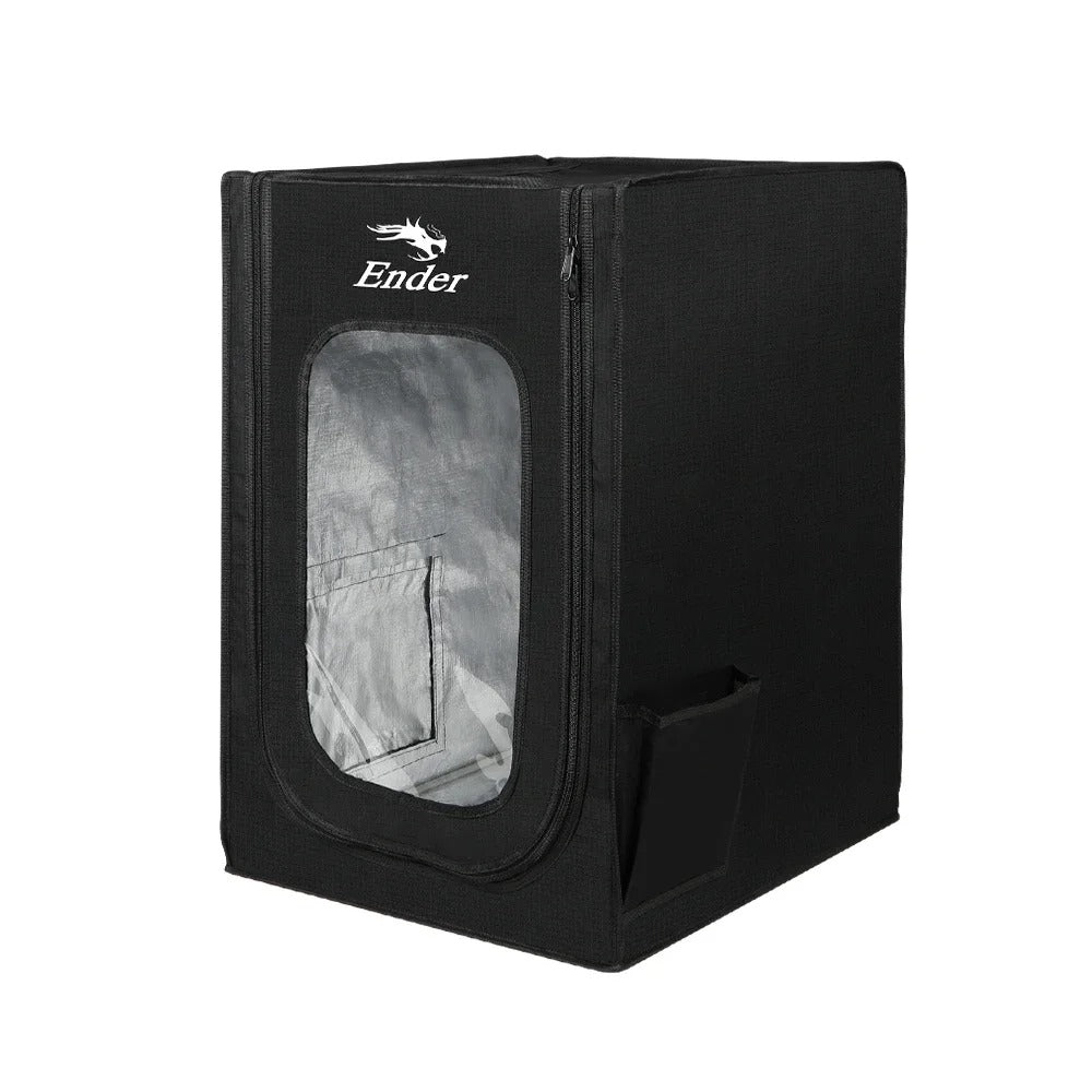 Creality - Behuizing voor 3D-printer - Goed isolerend effect - Brandvertragend - Eenvoudig te installeren - 480x600x720mm - Voor Ender-serie - Zwart - QUORE