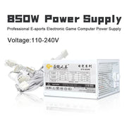 Senlifang - Power supply - Internal power supply - For gaming desktop computer PSU - 850W - Max peak 1000W - Fully modular - ATX PSU - 110-240V - White