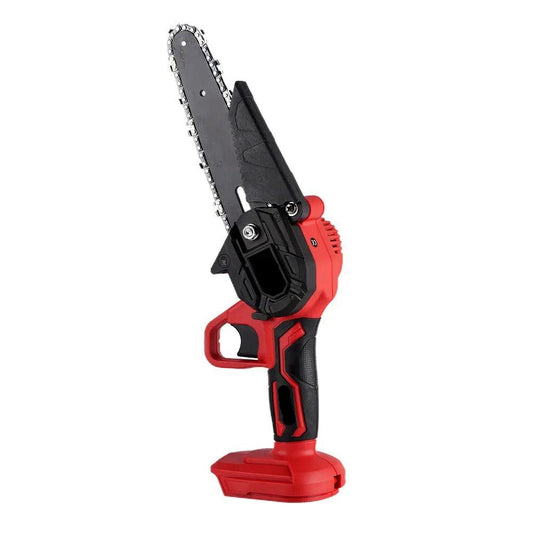 Gisam - Mini Kettingzaag - Elektrisch Handkettingzaag - Snoeizaag - Takkenzaag - Handzaag - Boomzaag - 1600rpm - 20V - 60HZ - Rood - QUORE