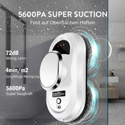 Robot raamreiniger - Robotstofzuiger - Elektrische Glasreiniger - <800W - 240V - 72dB - 5600pa - Afstandsbediening - voor Thuis - Wit