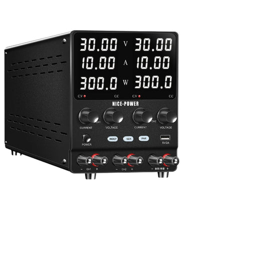 Nice-Power - Voeding - Omvormer - Regelbare spanningsregelaar - DC-voeding - 60V - 5A-Dual - 120V - Zwart - QUORE