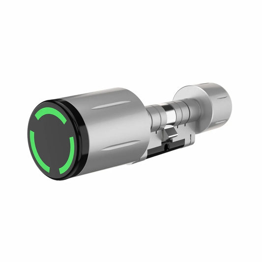 Slank Deurslot - Smart Lock - Elektrisch Deurslot - IP67 - Elektronische deurslotcilinder - TTLock - App-bediening - Anti-boor - Slot met afstandsbediening - Zilver - QUORE