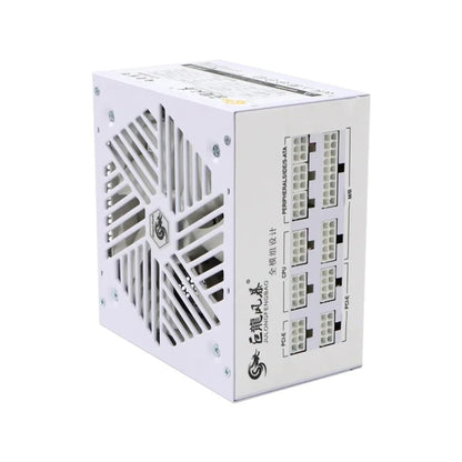 Senlifang - Voeding - Interne voeding - Voor gaming desktopcomputer PSU - 850W - Maximale piek 1000W - Volledig modulair - ATX PSU - 110-240V - Wit - QUORE