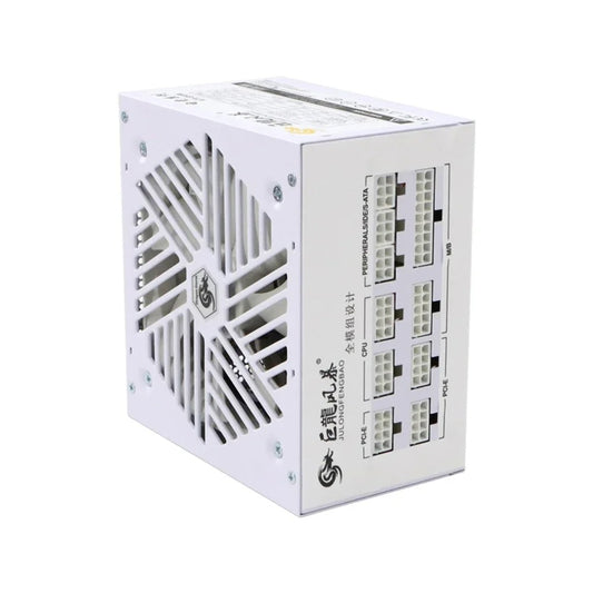 Senlifang - Voeding - Interne voeding - Voor gaming desktopcomputer PSU - 850W - Maximale piek 1000W - Volledig modulair - ATX PSU - 110-240V - Wit - QUORE