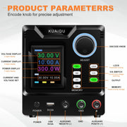 Kuaiqu - Power Supply - Inverter - Adjustable DC Voltage Regulator - Dual-Channel Variable DC Power Supply - 30V - 10A - 300W - 232-Port - AC 220V - Black