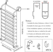 Shoe cabinet - Shoe rack - Shoe bench - 10-tier shoe rack - Hanging shoe rack - for cupboard pantry above the door - White 