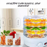 Food Dehydrator - Drying Oven - Fruit Dryer - 5 Trays - 220V - Meat Dehydrated - Drying Machine - Transparent