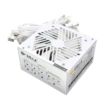 Julongfengbao - Voeding - Interne voeding - 110-240V Game Fonte - 850W - Volledig modulair - ATX - Gamer-voeding - Wit
