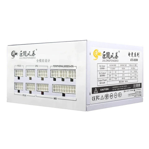 Senlifang - Power supply - Internal power supply - For gaming desktop computer PSU - 850W - Max peak 1000W - Fully modular - ATX PSU - 110-240V - White