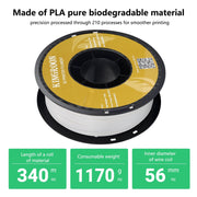 3D Printer Filament - PLA Filament - 10KG - 10st - 1.75mm Dimensionale Nauwkeurigheid - voor de Meeste FDM Printers - Multicolor