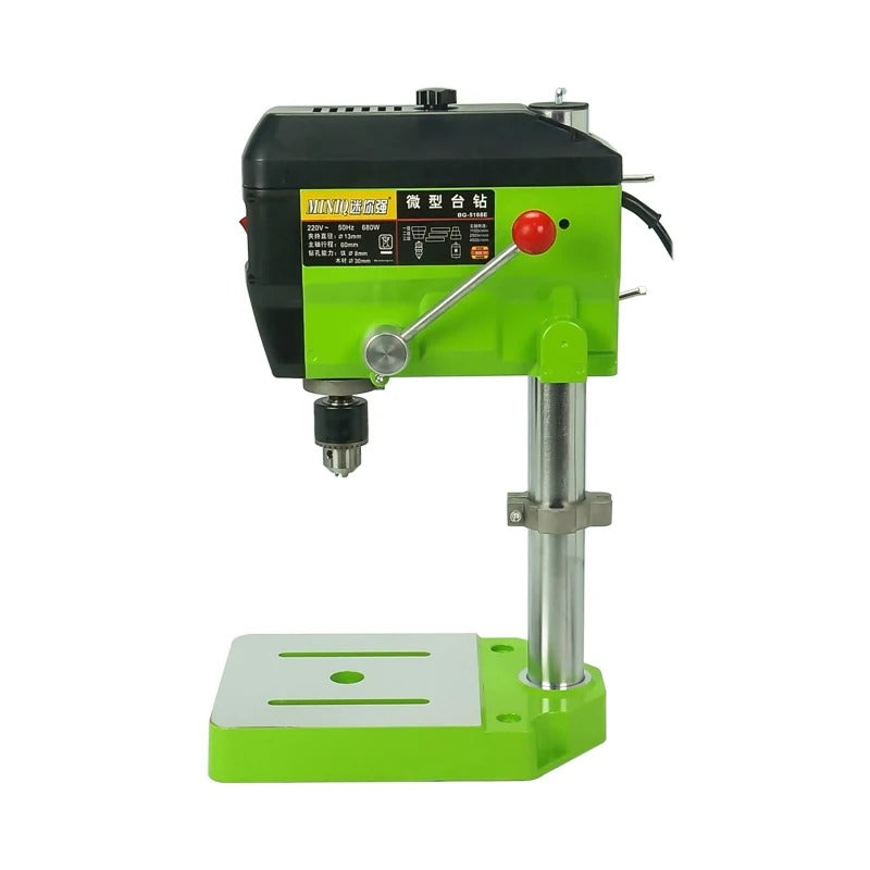 BG-5168E - Tafelboormachine - Variabele Snelheid - Dieptestop - Kolomboormachine - Werktafel - kantelbaar - Tafelkolomboormachine - 680W - 60Hz - Groente - QUORE