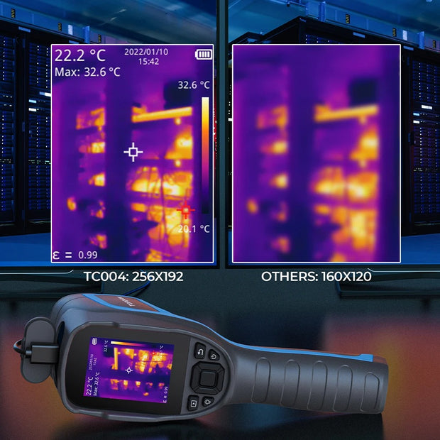Thermal Imaging Camera - Thermal Imaging Camera - Thermal Imaging Cameras - Resolution 256x192 - 20Hz - 40mk - 2.8-inch screen - Blue