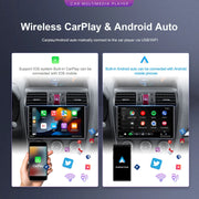 Podofo - Auto Multimedia Speler - 9inch - 1Din - 2GB - 64GB - AHD - Carplay Scherm - Touchscreen - GPS-navigatie - WIFI - Bluetooth - FM/RDS - Autoradio