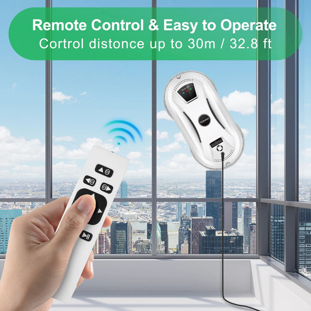 Robotstofzuiger - Ramenreinigingsrobot - <800W - 240V - Ultradunne Robotstofzuiger - Wit