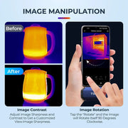 Thermal Imaging Camera - Thermal Camera - Thermal Imaging Cameras - 256x192 IR Resolution - -4℉ to 1022℉ - Thermal Camera for Android - USB-C - Blue