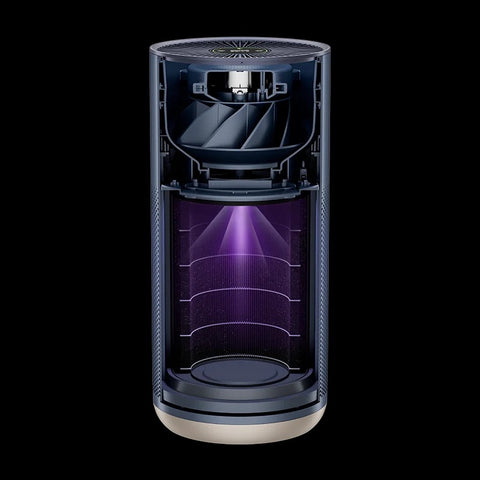 Smartmi - Luchtreiniger - 380m³/u PCADR - Ingebouwde UV-lamp - OLED-touchscreen - Laserdeeltjessensor - Slimme bediening - Zwart