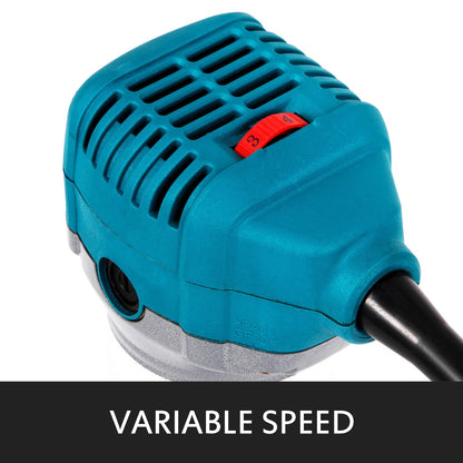 Bovenfrees - Houtfrees - Elektrische Handtrimmer - Hoge Kwaliteit - 710W - 220V - 30000RPM - Vaste basis - Kantelbare basis - Duikbasis - Groen