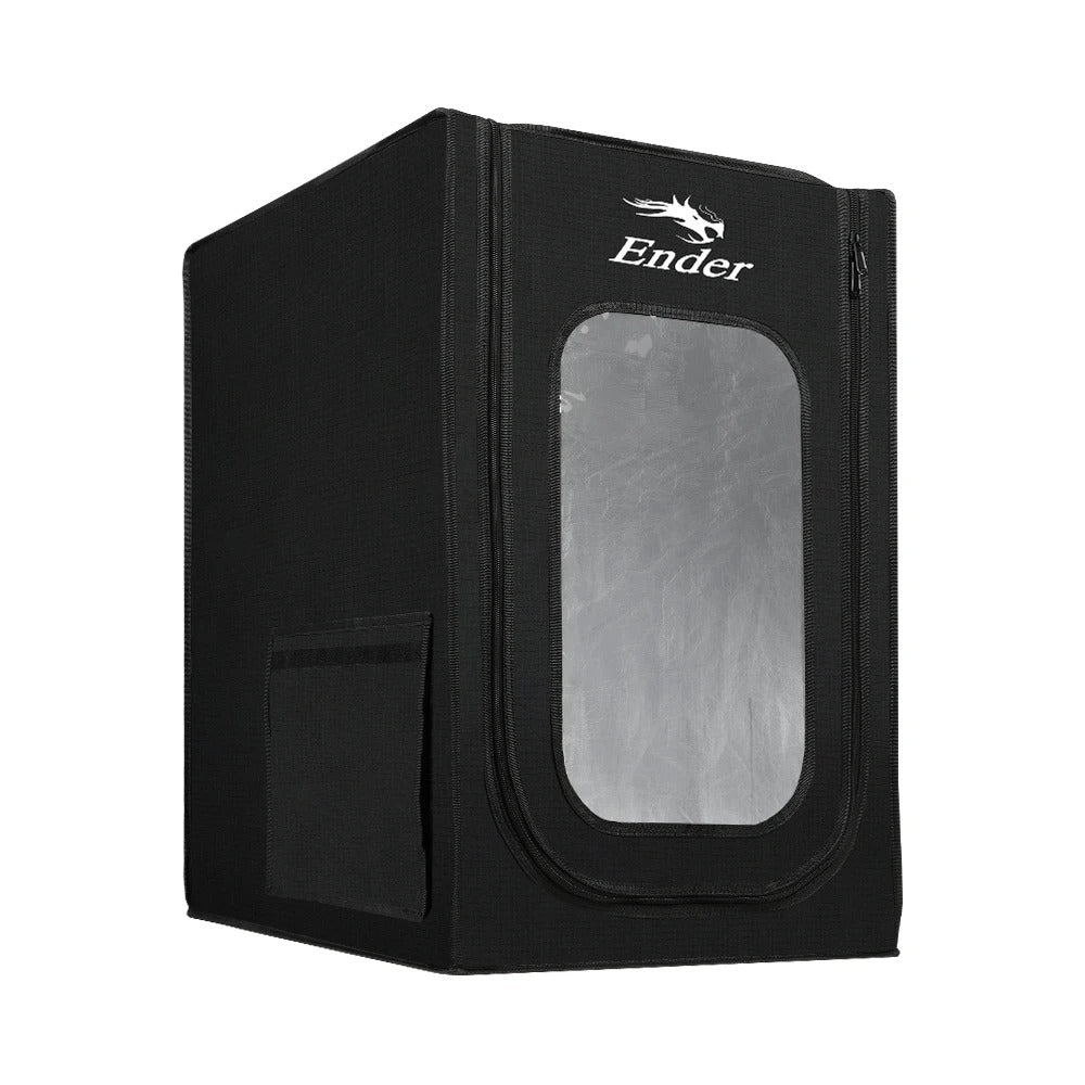 Creality - Behuizing voor 3D-printer - Goed isolerend effect - Brandvertragend - Eenvoudig te installeren - 480x600x720mm - Voor Ender-serie - Zwart - QUORE