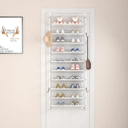Shoe cabinet - Shoe rack - Shoe bench - 10-tier shoe rack - Hanging shoe rack - for cupboard pantry above the door - White 
