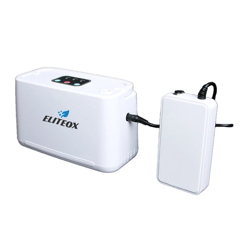 RS-01 - Zuurstofconcentrator - Oxygen Concentrator - Luchtreiniger - Oplaadbaar - Zuurstof - Zuurstof Generator - Zuurstofpomp - Draagbaar - 90% Zuiverheid - 3L/min - Wit