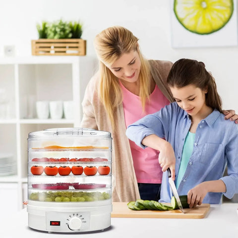 Food Dehydrator - Drying Oven - Fruit Dryer - 5 Trays - 220V - Meat Dehydrated - Drying Machine - Transparent