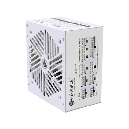 Julongfengbao - Voeding - Interne voeding - 110-240V Game Fonte - 850W - Volledig modulair - ATX - Gamer-voeding - Wit
