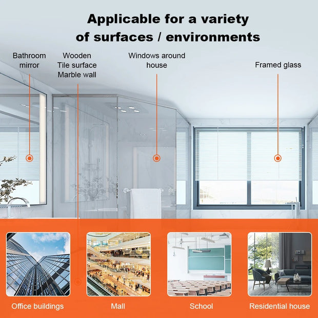 Robotstofzuiger voor ramen - Robot raamreiniger - Elektrische Glaswisser - ABS-materiaal - 240V - Vloerwisserrobot - Wit