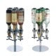 Dispenser - Flessendrankdispenser - Wijn Bier Alcohol Drank Drankdispenser - voor 4 Flessen - Zilver