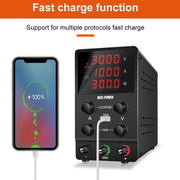 Nice-Power - Power supply - Lab power supply - Inverter - Adjustable voltage regulator - Adjustable power supply - Function generator - Regulated lab power supply - Adjustable - 30V - 10A - 220V - Regulator Stabilizer Table source - Black