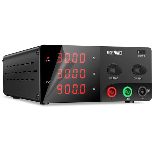 Kuaiqu - Voeding - Omvormer - Regelbare spanningsregelaar - DC-voeding - 60V - 20A - 1200W - Zwart - QUORE